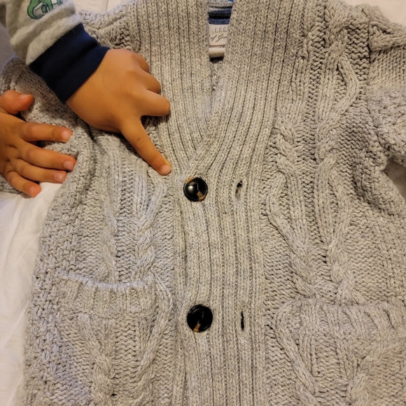 Posh baby knit cotton and wool blend cardigan HM - Picture 5 of 6